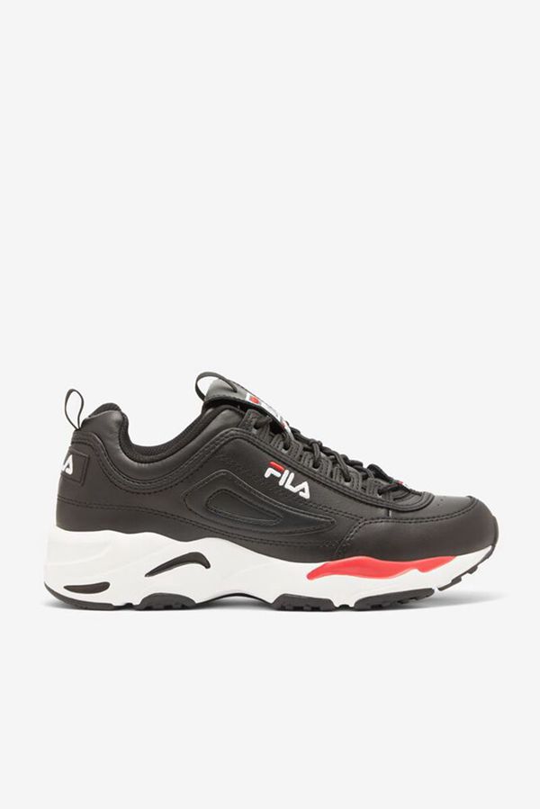 Fila Disruptor 2 X Ray Tracer White Leather Men's Sneakers - Black/White/Red,NZ 287-4296